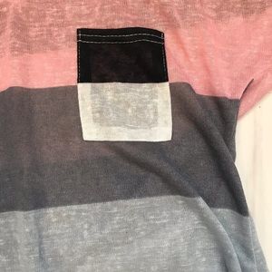 Semi sheer striped tshirt
